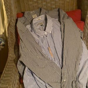J Crew cotton button down XXL slim TIMES TWO